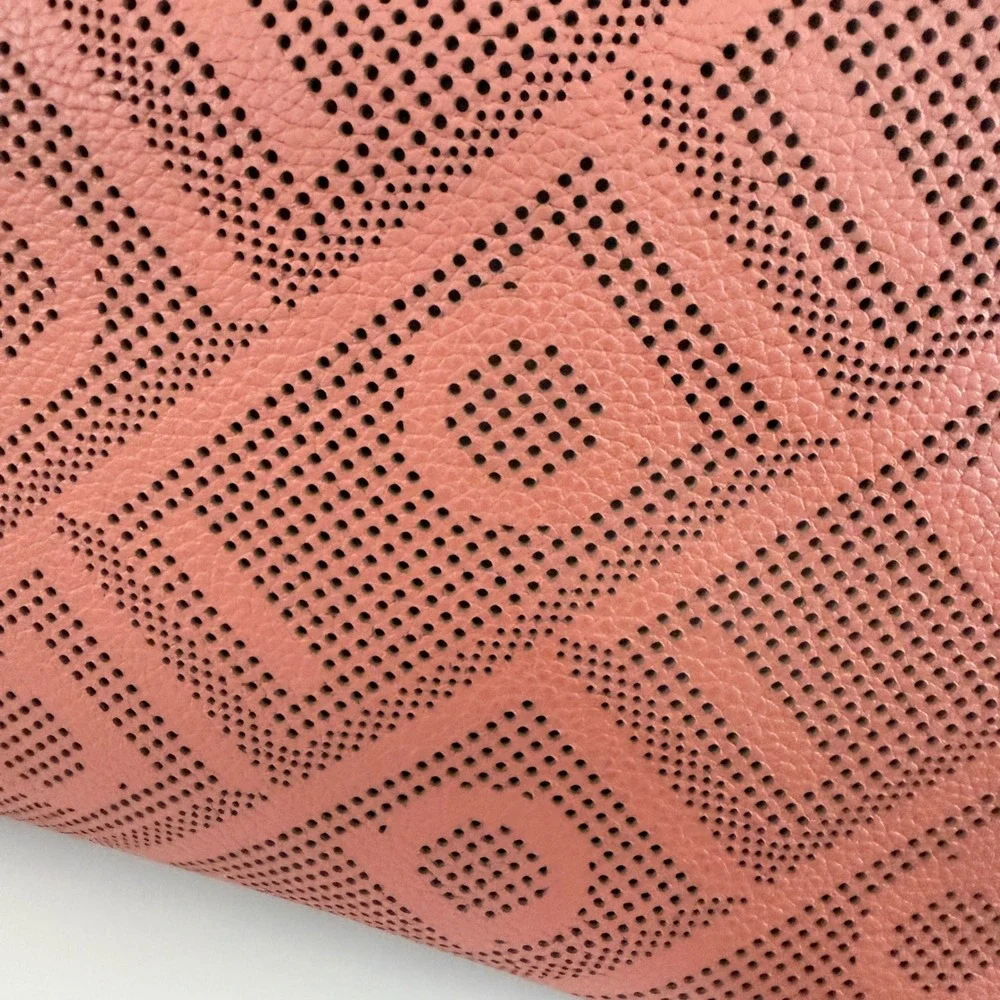 Ferragamo Perforated Gancini Leather Hobo Bag Terracotta Orange